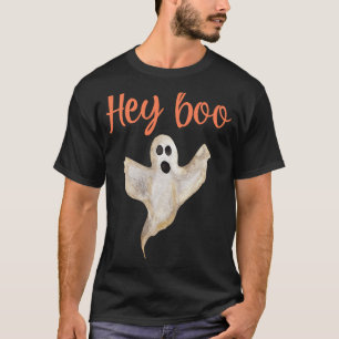 Hey Boo Halloween Ghost Spooky Costume Matching Fa T-shirt