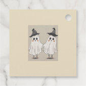 Hey Boo Halloween leuke uitnodiging voor kinderen Bedankjes Labels (Achterkant)