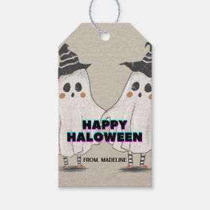 Hey Boo Halloween leuke uitnodiging voor kinderen Cadeaulabel