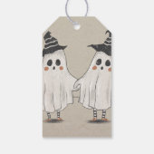 Hey Boo Halloween leuke uitnodiging voor kinderen Cadeaulabel (Achterkant)