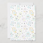 Hey Boo Halloween Pastel Ghost Uitnodiging voor ve (Achterkant)