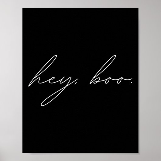 Hey Boo Halloween Poster (Voorkant)