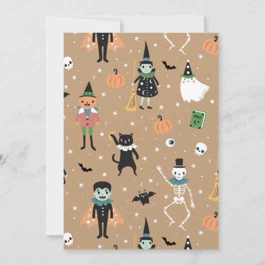  Hey Boo Halloween Uitnodiging (Achterkant)