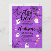 Hey Boo Halloween uitnodiging (Voorkant)
