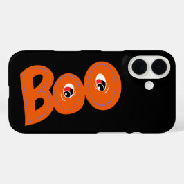 Hey Boo heb ik je bang gemaakt voor typografie en  iPhone 16 Hoesje