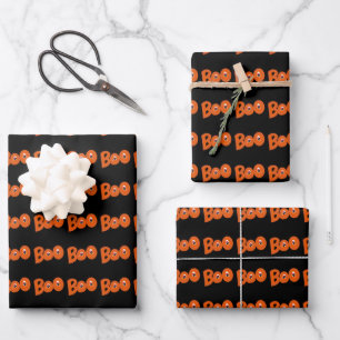 Hey Boo heb ik je bang gemaakt voor typografie en Inpakpapier Vel