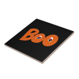 Hey Boo heb ik je bang gemaakt voor typografie en  Tegeltje