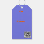 Hey Boo heb ik je bang gemaakt voor typografie tek Cadeaulabel (Achterkant)