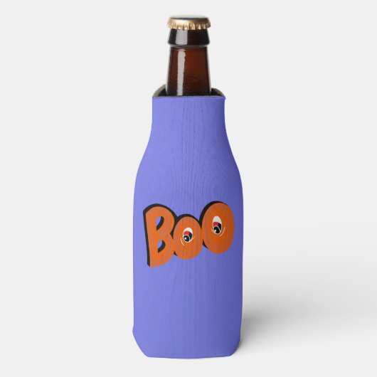 Hey Boo heb ik je bang gemaakt voor typografie tek Flesjeskoeler (Fles Voorkant)