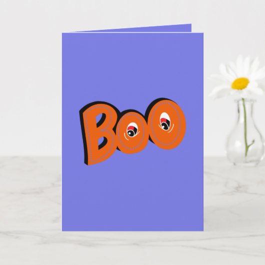 Hey Boo heb ik je bang gemaakt voor typografie tek Kaart (Kleine Plant)