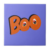 Hey Boo heb ik je bang gemaakt voor typografie tek Tegeltje (Voorkant)