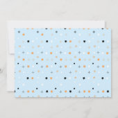 Hey Boo, invitación de Halloween azul con foto Kaart (Achterkant)