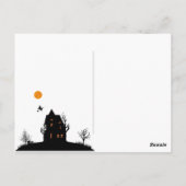 Hey boo je bent uitgenodigd Halloween Briefkaart (Achterkant)