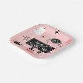 Hey Boo Kijk Wie is Twee Leuke Verjaardag Papier B Papieren Bordje (Gebogen)