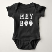 Hey Boo leuke geest Halloween Romper (Voorkant)