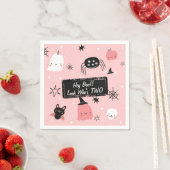 Hey Boo Look Who's Two Cute Birthday Napkins Ghost Servet (Insitu)
