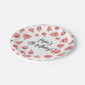 Hey Boo Modern Halloween Boho Girl Birthday Party Papieren Bordje (Gekanteld)