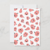 Hey Boo Moderne Halloween Meisje Verjaardag Bedank Bedankkaart (Achterkant)