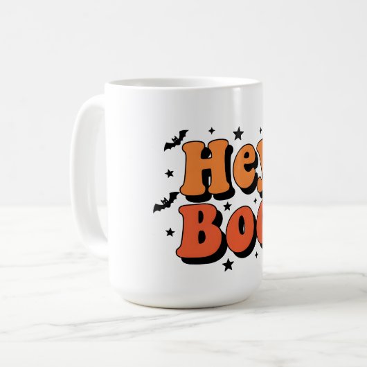 Hey Boo Mok – Schattigee Halloween Koffiekopje (Voorkant links)