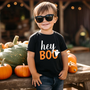 Hey Boo Oranje Black Funny Halloween Ghost