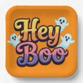 Hey Boo Papieren Bordje (Voorkant)