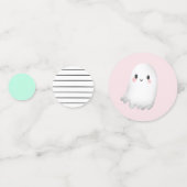 Hey Boo Pastel Halloween Verjaardagstafel Confetti (Achterkanten)