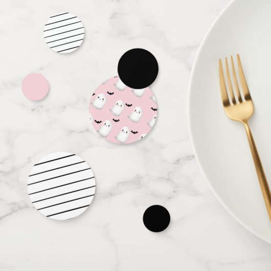 Hey Boo Pastel Roze Halloween Verjaardagstafel Confetti (Groep)