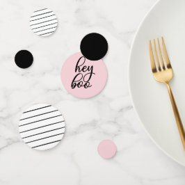 Hey Boo Pastel Roze Halloween Verjaardagstafel Confetti