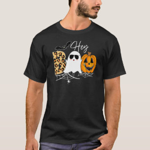 Hey Boo Pumpkin Boo Crew Halloween Boo Halloween C T-shirt