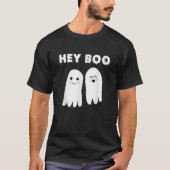 Hey Boo Schattige Ghosts Halloween Kostuum T Shirt (Voorkant)