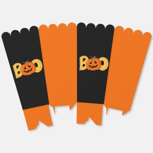 Hey Boo Schattigee Pompoen Typografie Tekenkunst Bedankdoosjes (Ongevouwen)