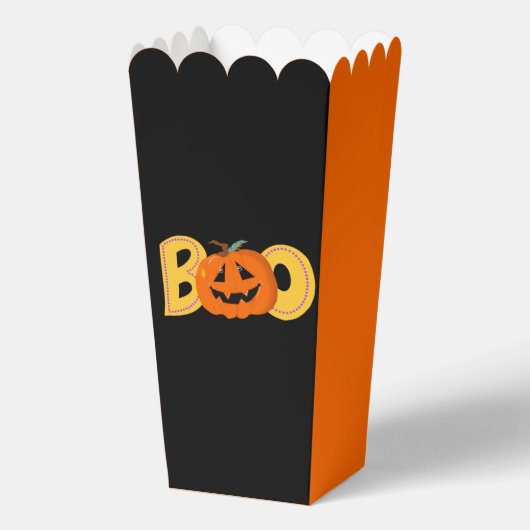 Hey Boo Schattigee Pompoen Typografie Tekenkunst Bedankdoosjes (Voorkant)