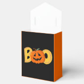 Hey Boo Schattigee Pompoen Typografie Tekenkunst Bedankdoosjes (Geopend)