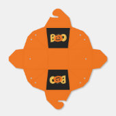 Hey Boo Schattigee Pompoen Typografie Tekenkunst Bedankdoosjes (Uitgevouwen)