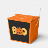 Hey Boo Schattigee Pompoen Typografie Tekenkunst Bedankdoosjes (Voorkant Zijde)