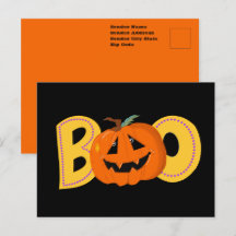 Hey Boo Schattigee Pompoen Typografie Tekenkunst