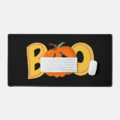 Hey Boo Schattigee Pompoen Typografie Tekenkunst Bureaumat (Keyboard & Muis)