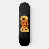 Hey Boo Schattigee Pompoen Typografie Tekenkunst Persoonlijk Skateboard (Voorkant)