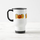 Hey Boo Schattigee Pompoen Typografie Tekenkunst Reisbeker (Links)