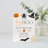 Hey Boo Uitnodiging (Staand voorkant)