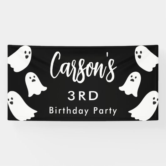 Hey Boo Verjaardag Spandoek (Horizontaal)