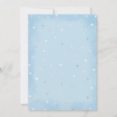 Hey Boo-y Blue Boy Ghost Baby shower Kaart (Achterkant)