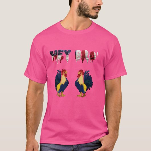 'Hey Bro, Amerikaanse vlag, Bro Code, Step Bro, Sm T-shirt (Voorkant)
