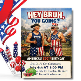Hey Bruh! Amerika's 250e Verjaardag BBQ, Grappig Kaart