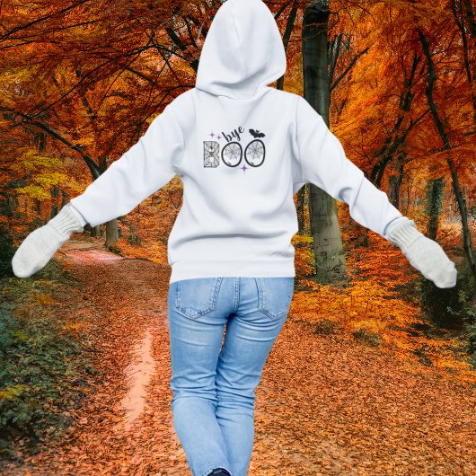 Hey & Bye Boo Halloween Bat en Web Hoodie