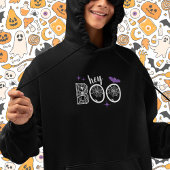 Hey & Bye Boo Halloween Bat en Web Hoodie