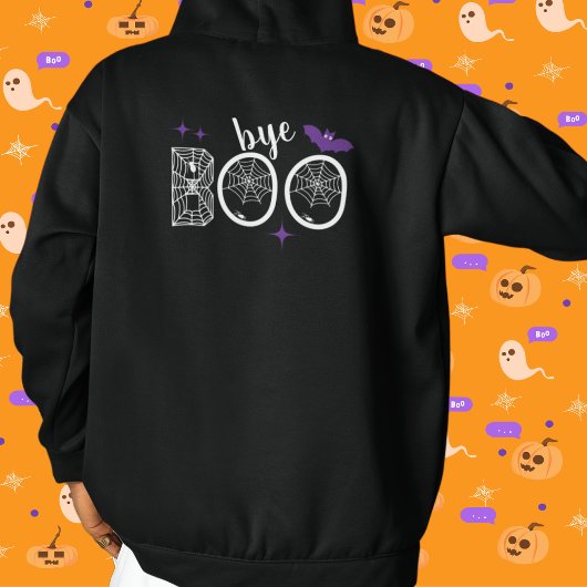 Hey & Bye Boo Halloween Bat en Web Hoodie