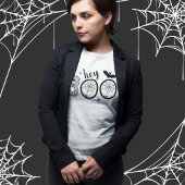 Hey & Bye Boo Halloween Bat en Web Tri-Blend Shirt