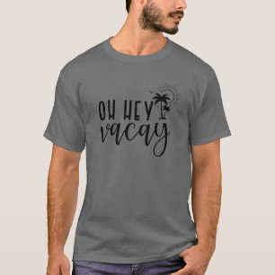 Hey Cacay Palm Tree Summer Family Vacation 2022 T-shirt