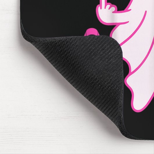 Hey Cancer Ghost Halloween Funny Breast Cancer Awa Muismat (Hoek)